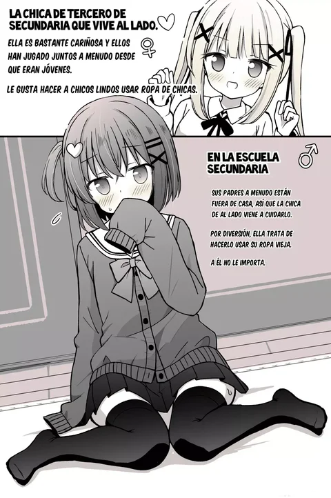 Leer A Boy Who is Forced to Crossdress by the Girl Next Door en español